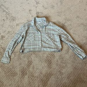 Crop top flannel